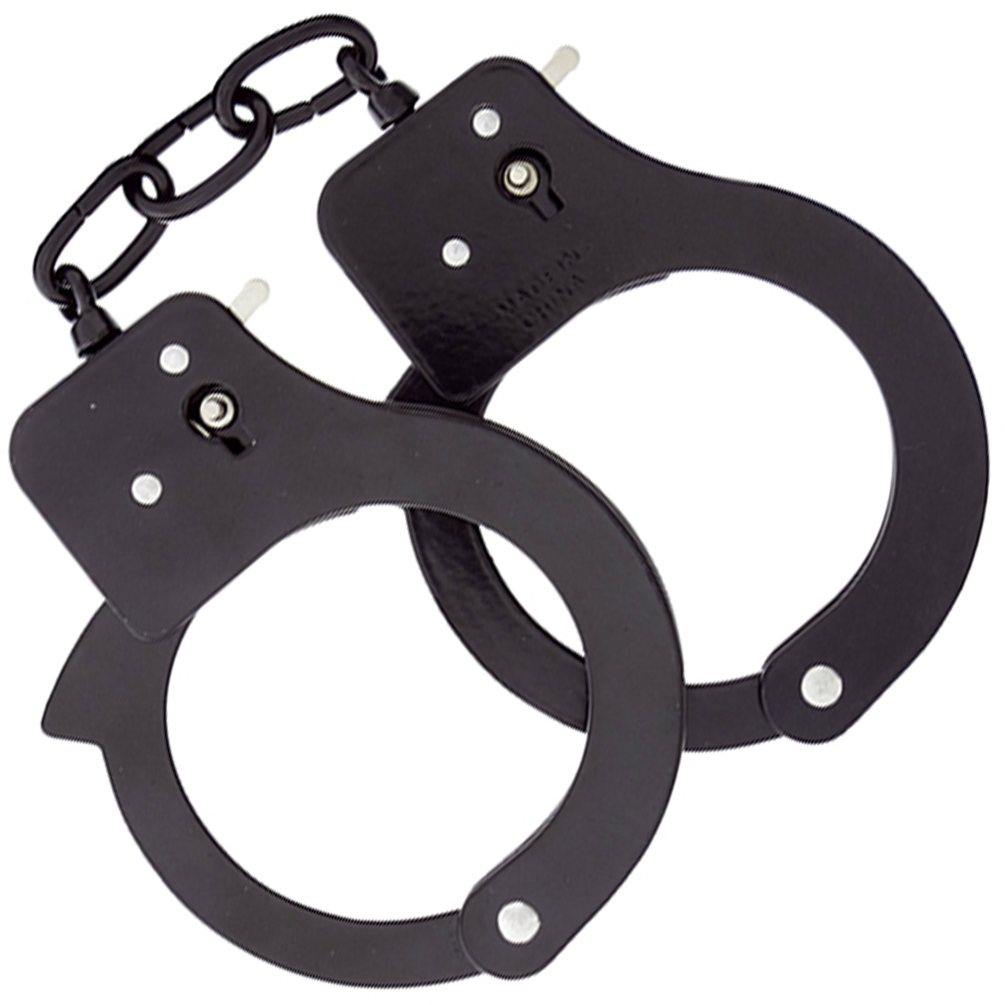 BondX Cuffs i mattsvart metall med bondagerep