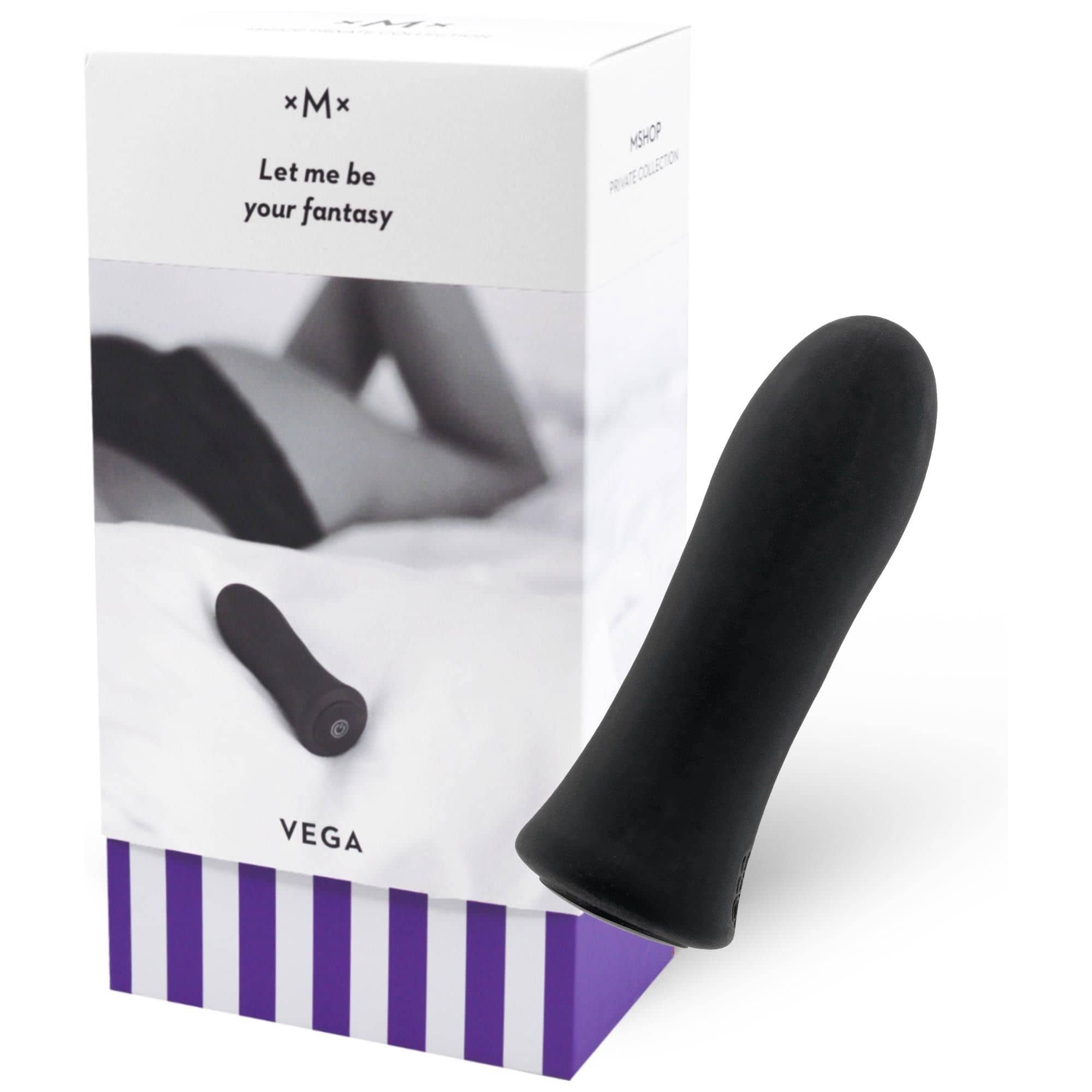 Vega bulletvibrator från Mshop Private Collection i silkeslent silikon