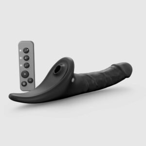 Strap-On-Me – Multi Orgasm Realistic Dildo – Black – M